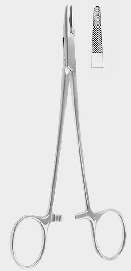 Голкотримач ДЕБЕЙКІ (DE BAKEY), 15 см (cm) (з вольфрам-карбідними вставками). Бренд: Zepf (Зепф).